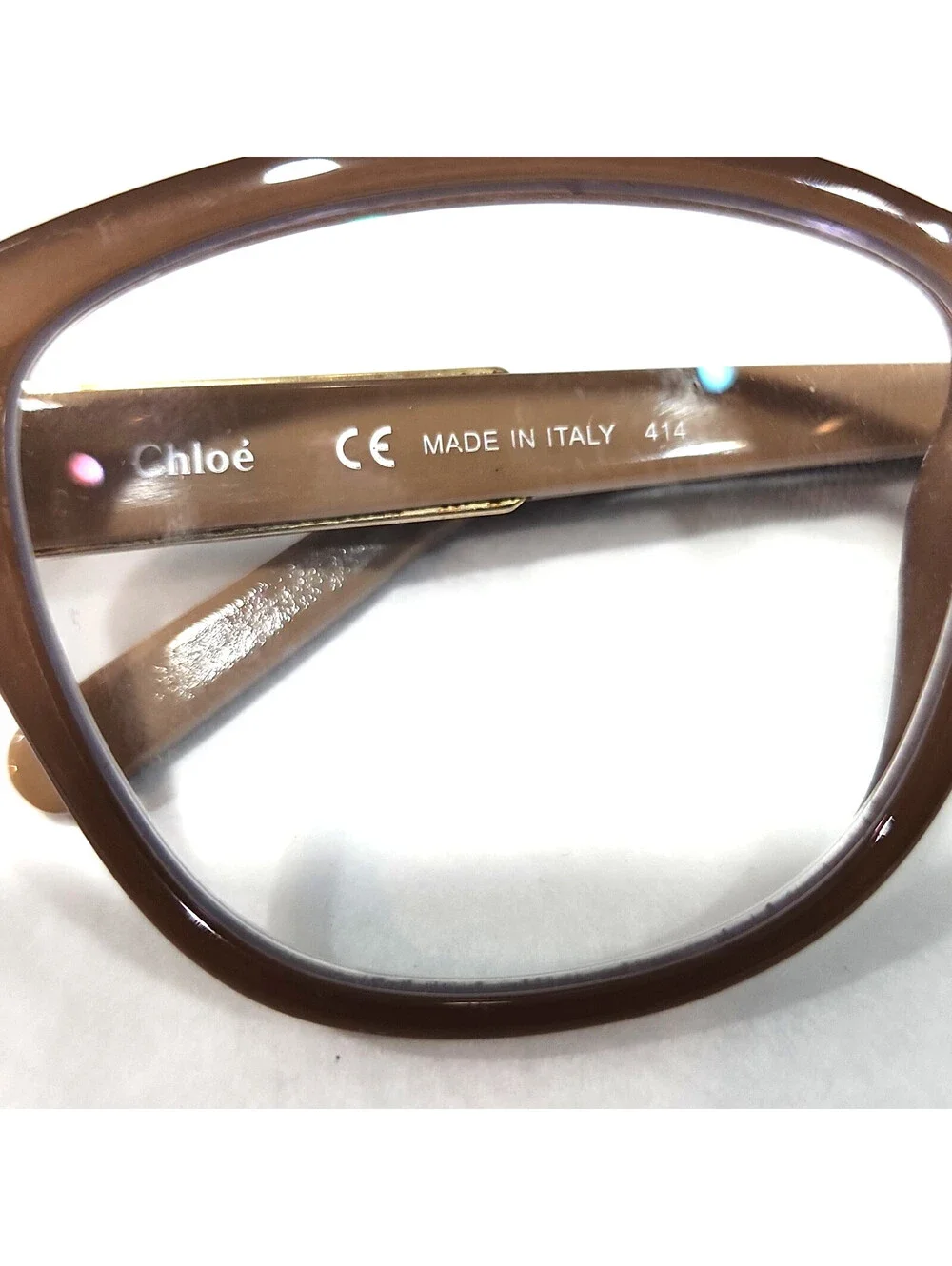 Chloe CE2662 210 Brown Square Cat Eyes Eyeglasses 52-16 135 Italy